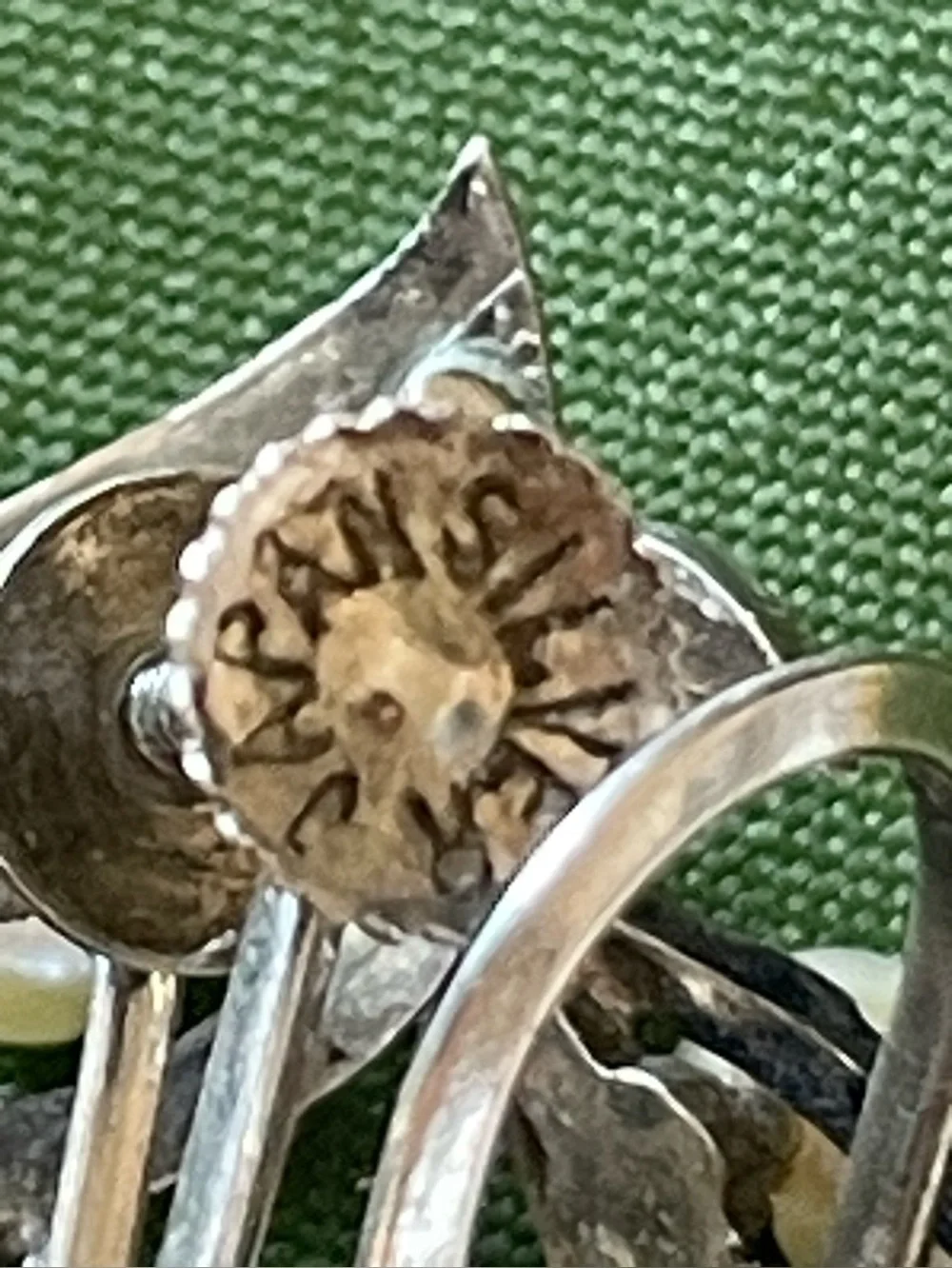 Vintage Japanese Sterling Pearl Set Screwback Earrings Pendant